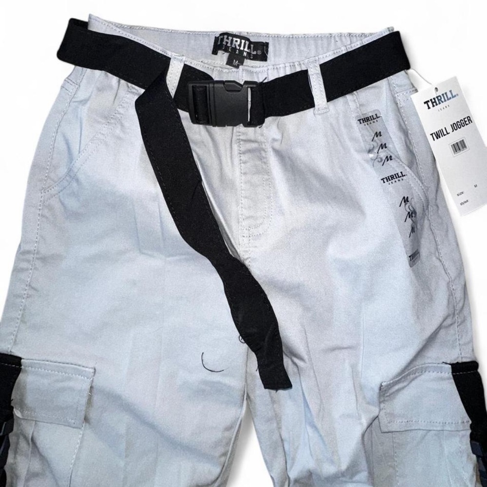 Thrill Light Gray Cargo Pants - Picture 6 of 6